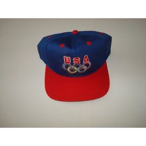 USA OLYMPIC DREAM TEAM ATLANTA  DEADSTOCK VINTAGE 90S  SCRIPT HAT CAP SNAPBACK
